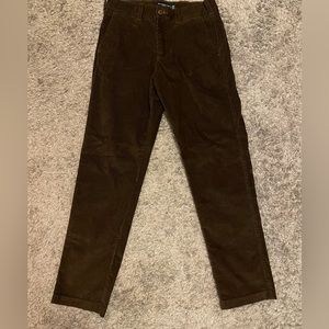 Abercrombie 90s straight brown corduroy pants 30/32